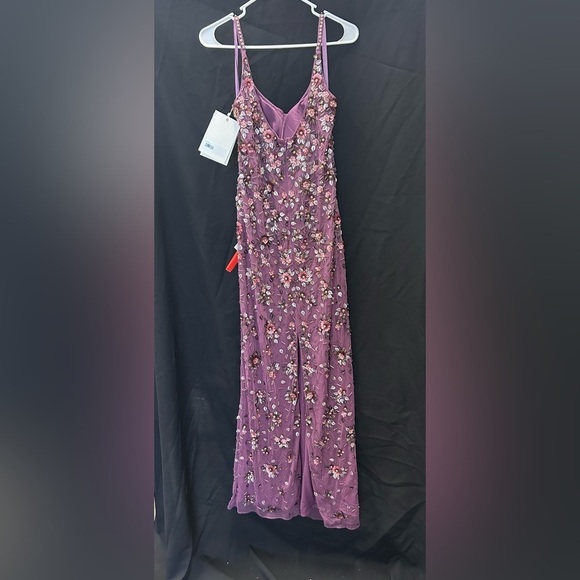 MAC DUGGAL 5477 NWT Floral Embellished Scoop Neck Evening Gown - Picture 5 of 10